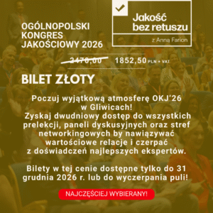 Udział w Ogólnopolskim Kongresie Jakościowym 2026 - Pakiet złoty dla uczestników
