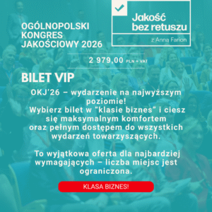 Udział w Ogólnopolskim Kongresie Jakościowym 2026 - Pakiet VIP dla uczestników