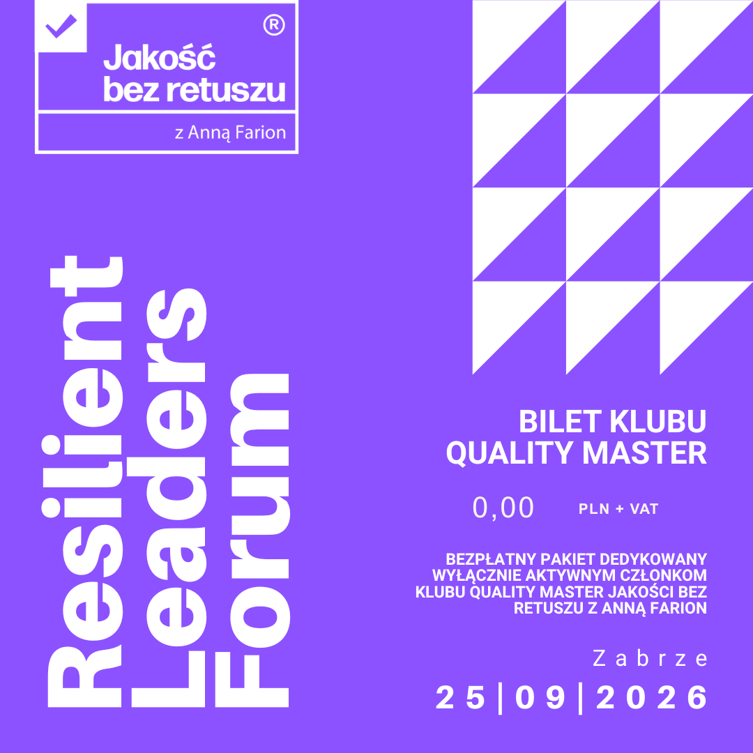 Resilient Leaders Forum BILET KLUBU QUALITY MASTER